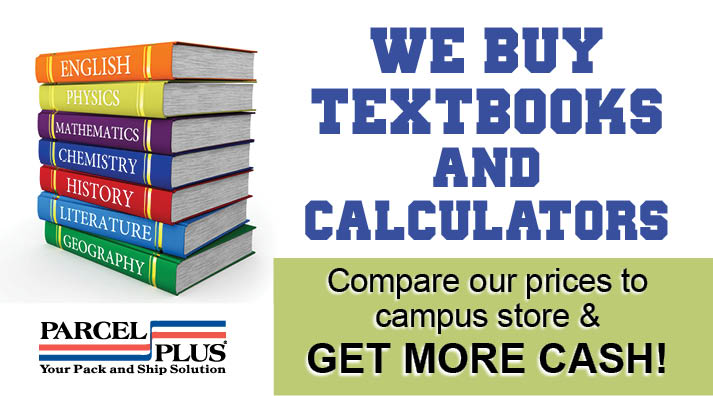 Sell your textbooks to Parcel Plus in Colesville, MD