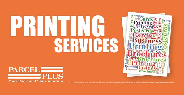 Printing Services at Parcel Plus