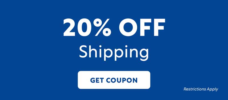 20% OFF Shipping - Get Coupon