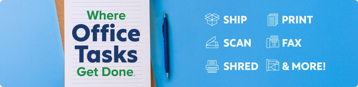 Secure shredding services at Parcel Plus