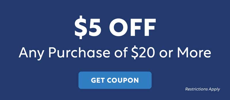 $5 OFF Any Purchase of $20 or More - Get Coupon