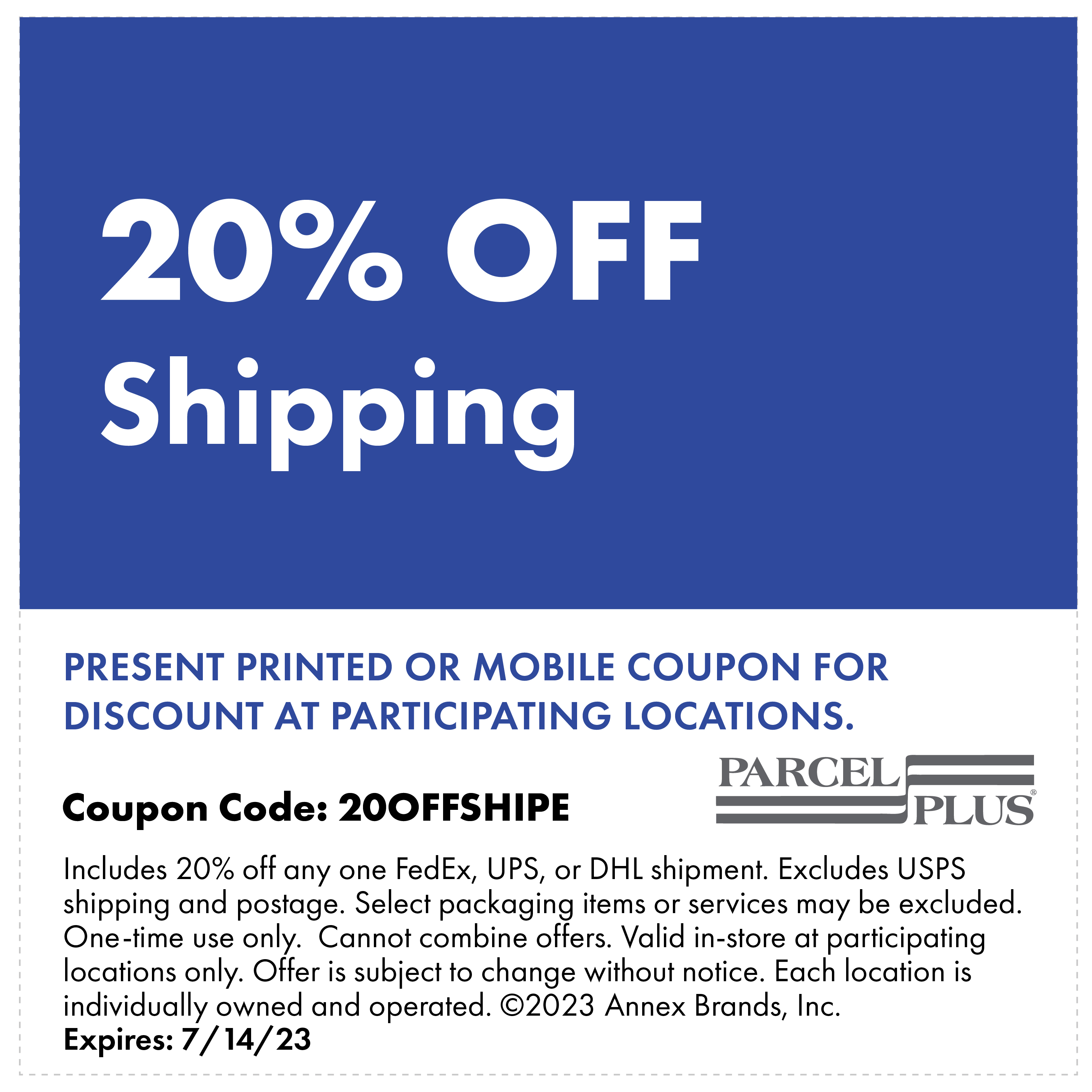 Current Specials in Rehoboth Beach, DE | Parcel Plus